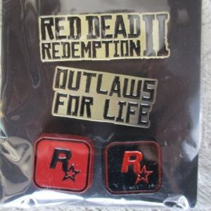 RED DEAD REDEMPTION II pin set ROCKSTAR GAMES 2018